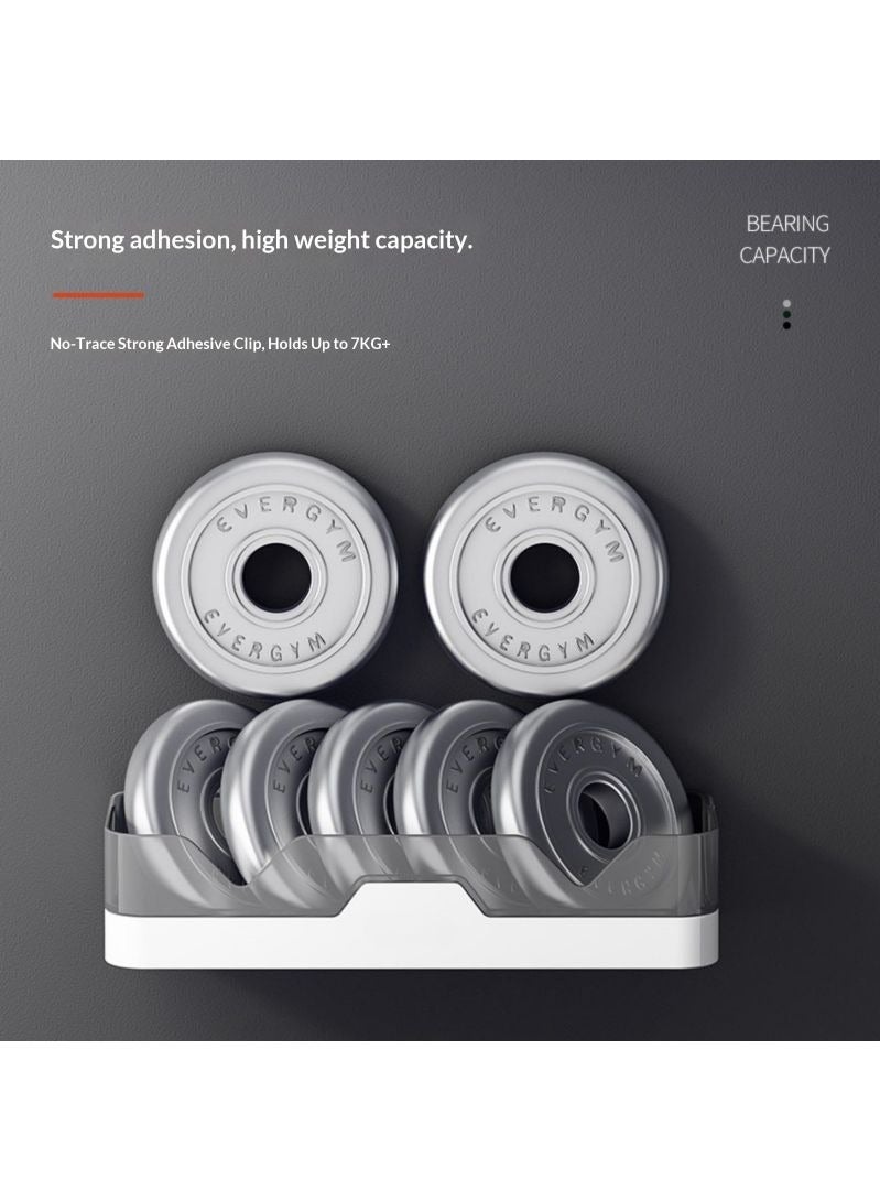 علبة استحمام معلقة على الحائط بدون حفر - رف منظم زاوية الحمام بوسادة لاصقة إضافية رف توابل المطبخ - Image 4